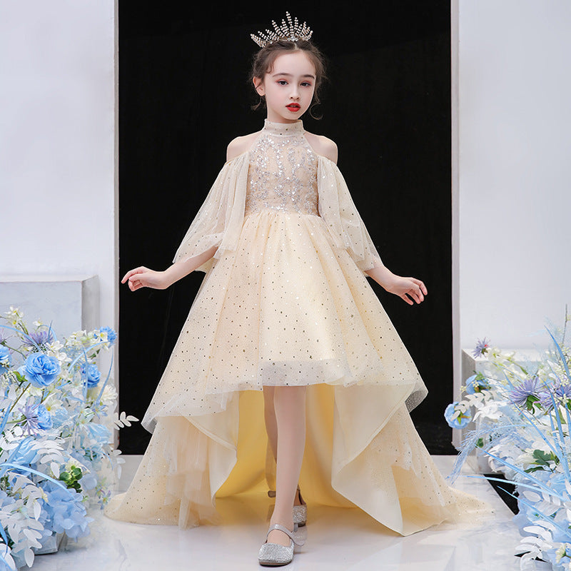 Girl Sweet Birthday Princess Wedding Piano Evening Dress