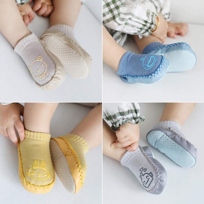 Baby Boy Girl Stylish Cartoon Decor Antiskid Socks