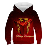 Kid Boy Girl Christmas Explosion Loose 3D Print Hoodie