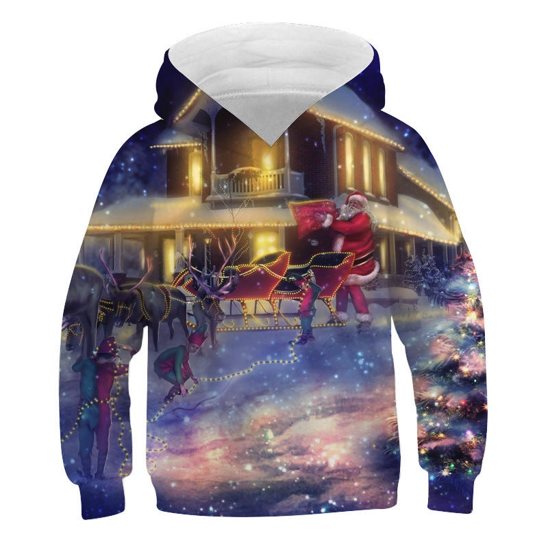 Kid Baby Boy Girl Christmas Cute 3D Printed Hoodie