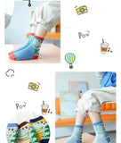 Baby / Toddler / Kid Cute Boys Cartoon Dinosaur Middle Socks 5 Packs
