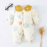 Baby One-piece Autumn Winter Suit Thickened Climbing Rompers