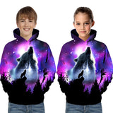 Kid Boy Girl 3D Printed Long Sleeves Casual Hoodie