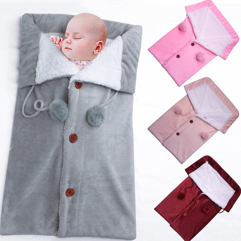 Baby Pushchair Sleeping Outdoor Padded Warm Button Pajamas