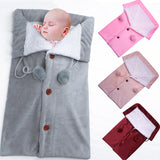 Baby Pushchair Sleeping Outdoor Padded Warm Button Pajamas