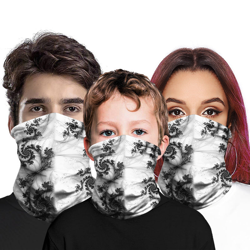 Kid Magic Headscarf Personality Vortex Digital Printing Outdoor Mask
