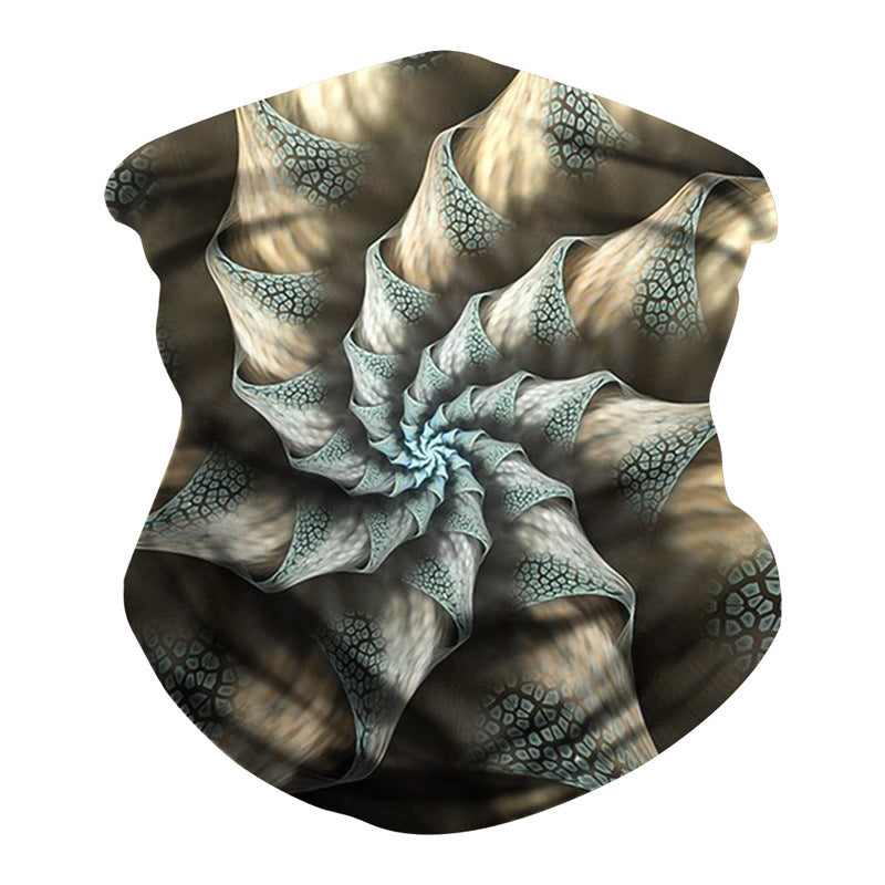 Kid Magic Headscarf Personality Vortex Digital Printing Outdoor Mask