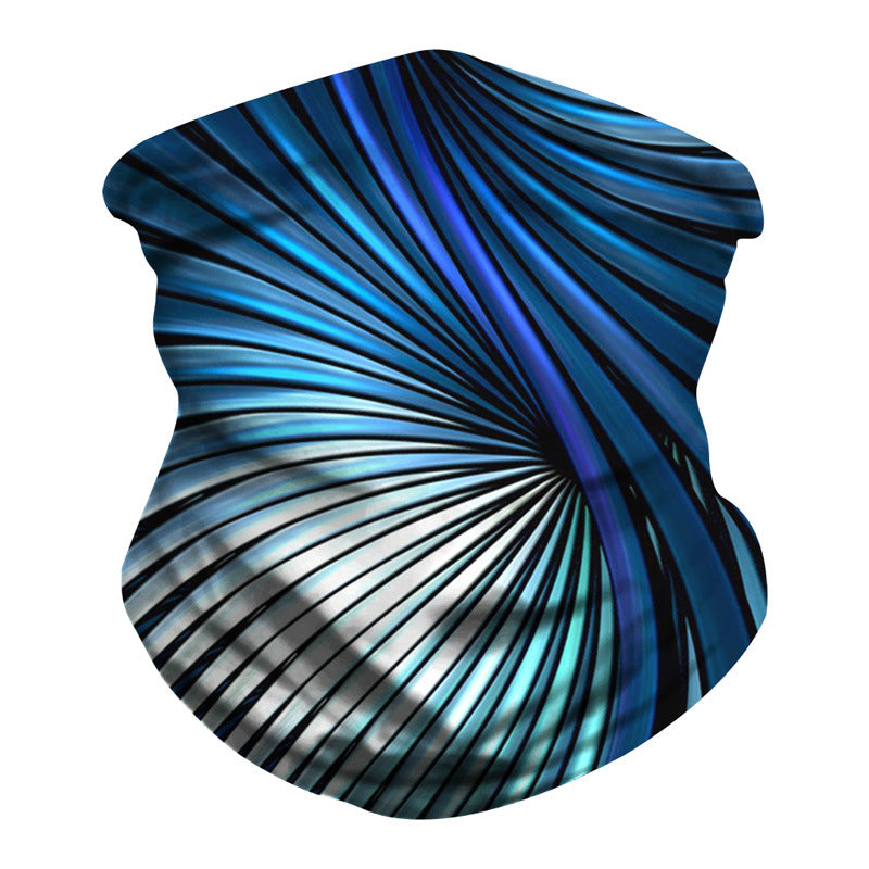 Kid Magic Headscarf Personality Vortex Digital Printing Outdoor Mask