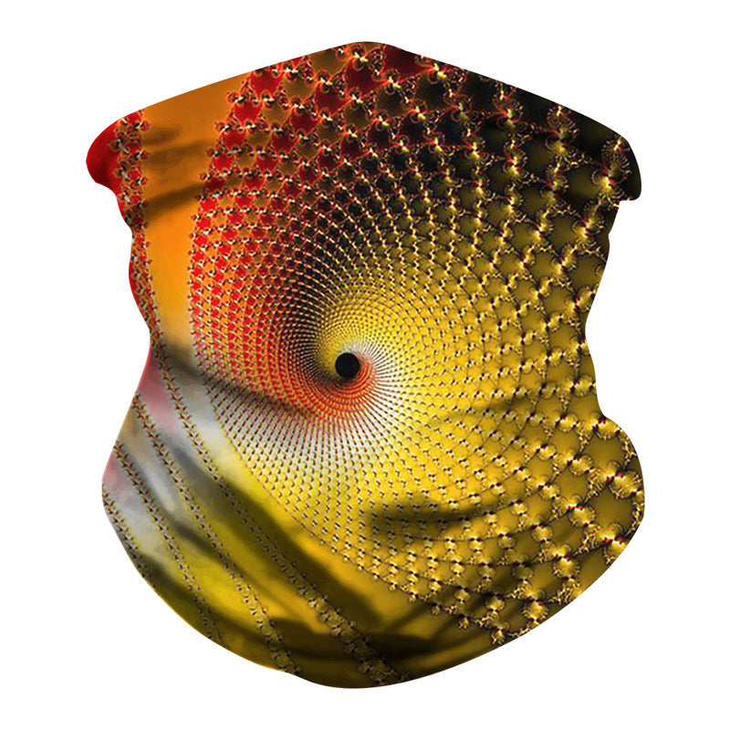 Kid Magic Headscarf Personality Vortex Digital Printing Outdoor Mask