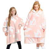 Family Matching Hoodie Tie-dye Digital Print Winter Warm Shirts Tops