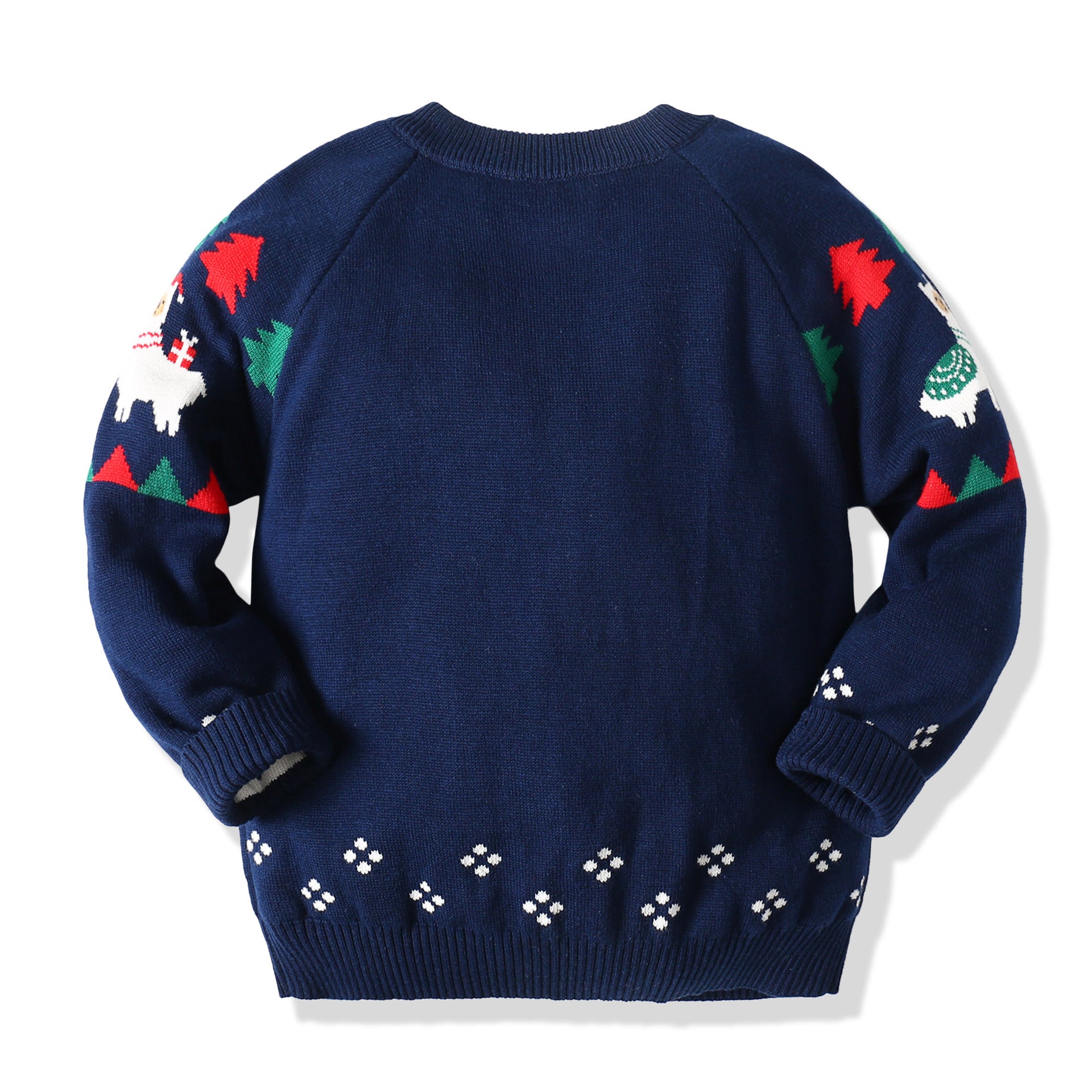 Kid Baby Boy Christmas Alpaca Soft Double Christmas Sweater