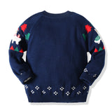 Kid Baby Boy Christmas Alpaca Soft Double Christmas Sweater