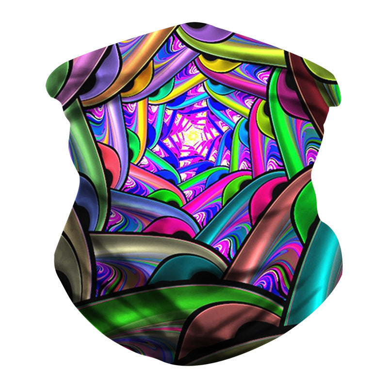 Kid Magic Headscarf Personality Vortex Digital Printing Outdoor Mask