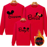 Family Matching Parent-child Long Sleeve Plus Velvet Casual Sportswear Hoodie