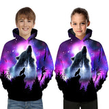 Kid Boy Girl 3D Printed Long Sleeves Casual Hoodie