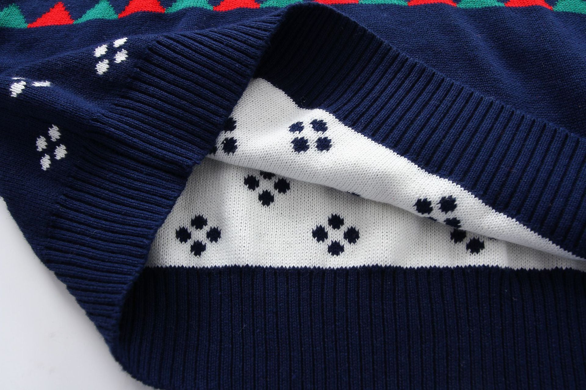 Kid Baby Boy Christmas Alpaca Soft Double Christmas Sweater