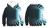 Kid Boy Girl Color Vortex Printing Hoodie