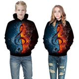 Kid Girl Boy 3D Printed Autumn and Winter Unicorn Hoodie