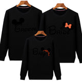 Family Matching Parent-Child Long Sleeved Minnie Mouse Thickening Hoodie