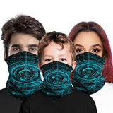 Kid Magic Headscarf Personality Vortex Digital Printing Outdoor Mask
