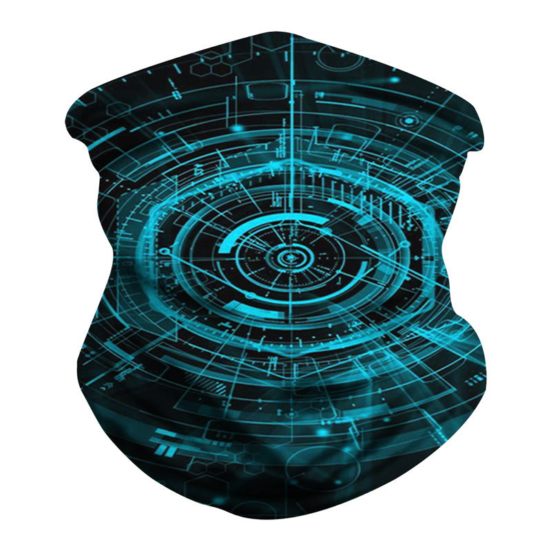 Kid Magic Headscarf Personality Vortex Digital Printing Outdoor Mask