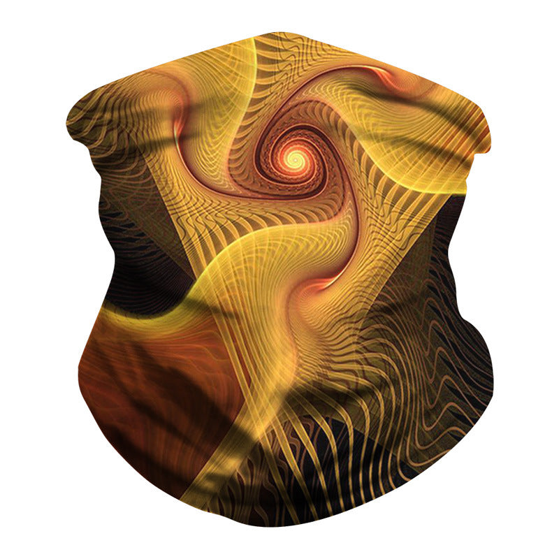 Kid Magic Headscarf Personality Vortex Digital Printing Outdoor Mask