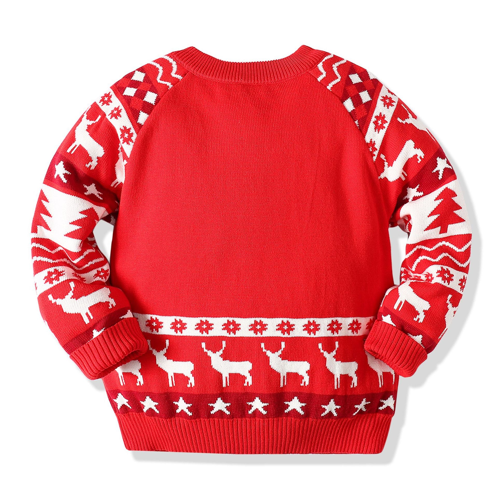 Kid Baby Boy Girl Soft Double Layer Christmas Sweater