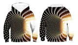 Kid Boy Girl Color Vortex Printing Hoodie