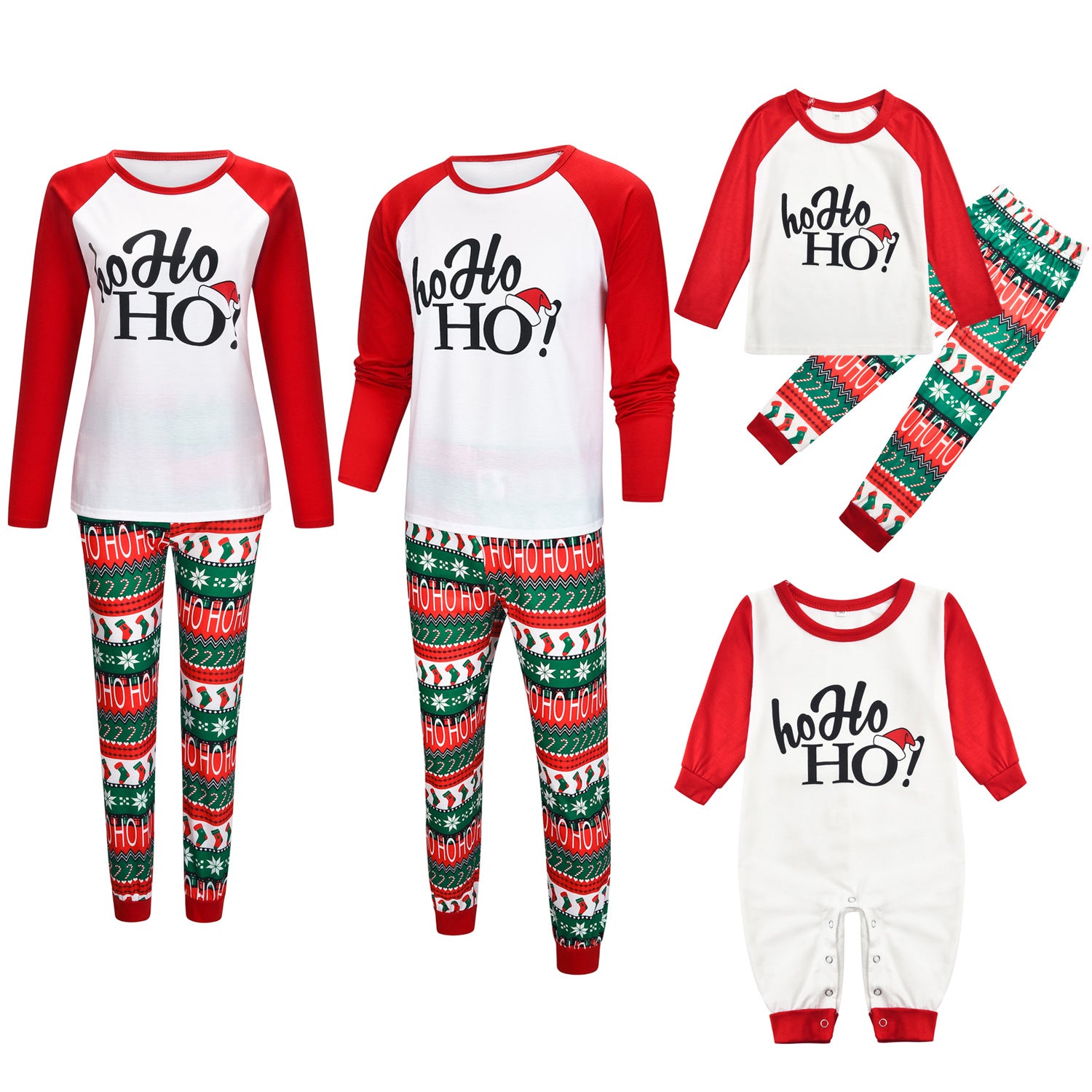 Family Matching Autumn Winter Parent Child Suit Pajamas