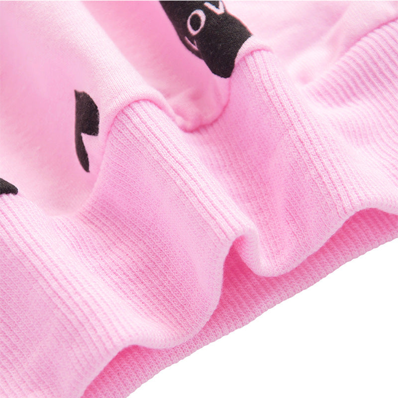 Kid Baby Girl Valentine's Day Pink Love 2 Pcs Sets