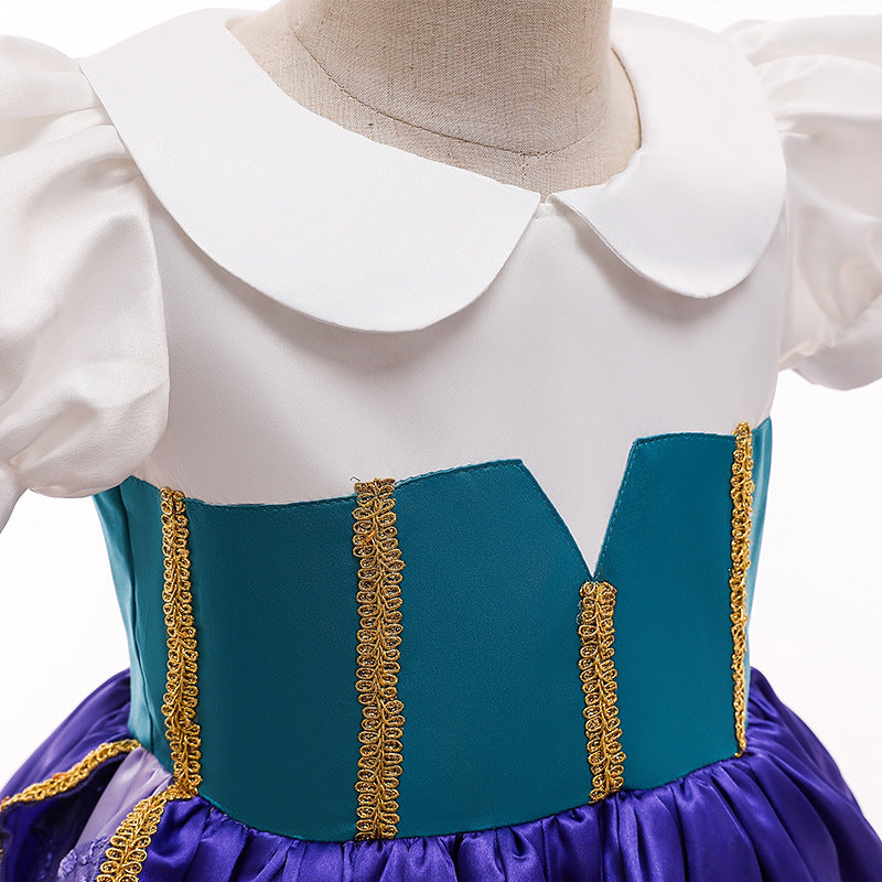 Kid Baby Girl Halloween Doll Collar Esmera Princess Pompadour Dresses
