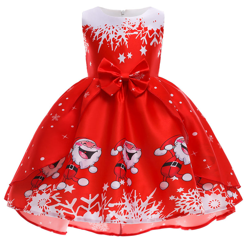 Kid Girl Robe Party Christmas Casual Dress
