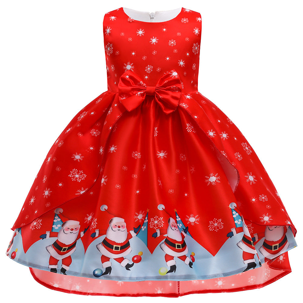 Kid Girl Robe Party Christmas Casual Dress