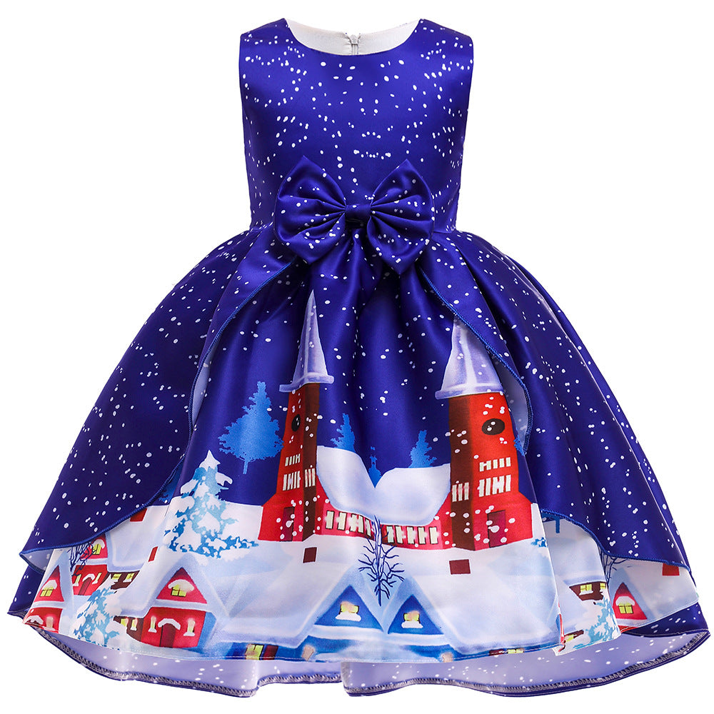 Kid Girl Robe Party Christmas Casual Dress
