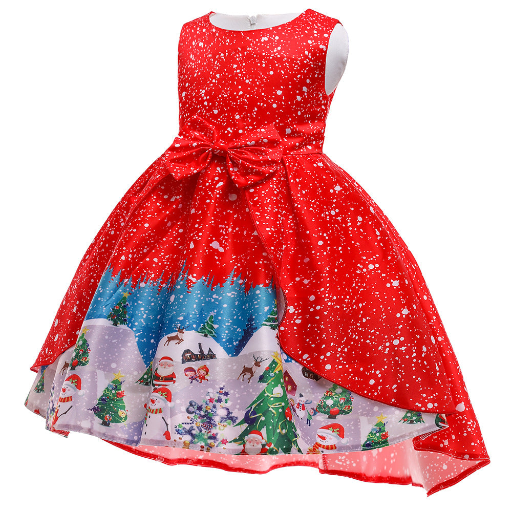 Kid Girl Robe Party Christmas Casual Dress