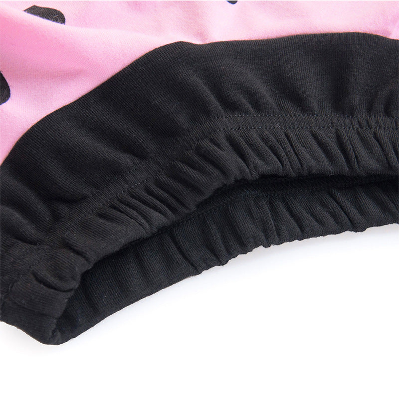 Kid Baby Girl Valentine's Day Pink Love 2 Pcs Sets