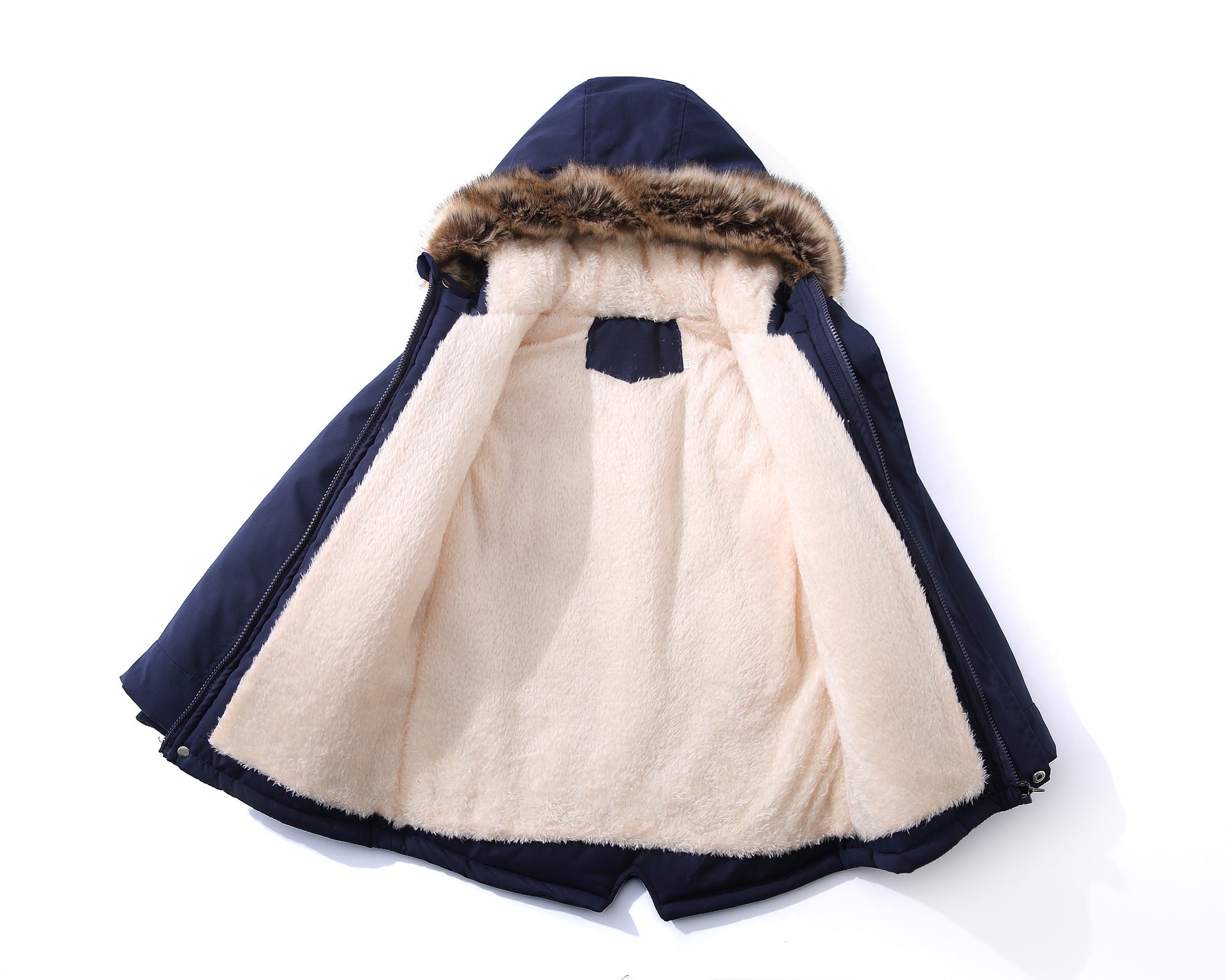 Kid Baby Boys Cotton-padded Jacket Cashmere Thickened Winter Coats