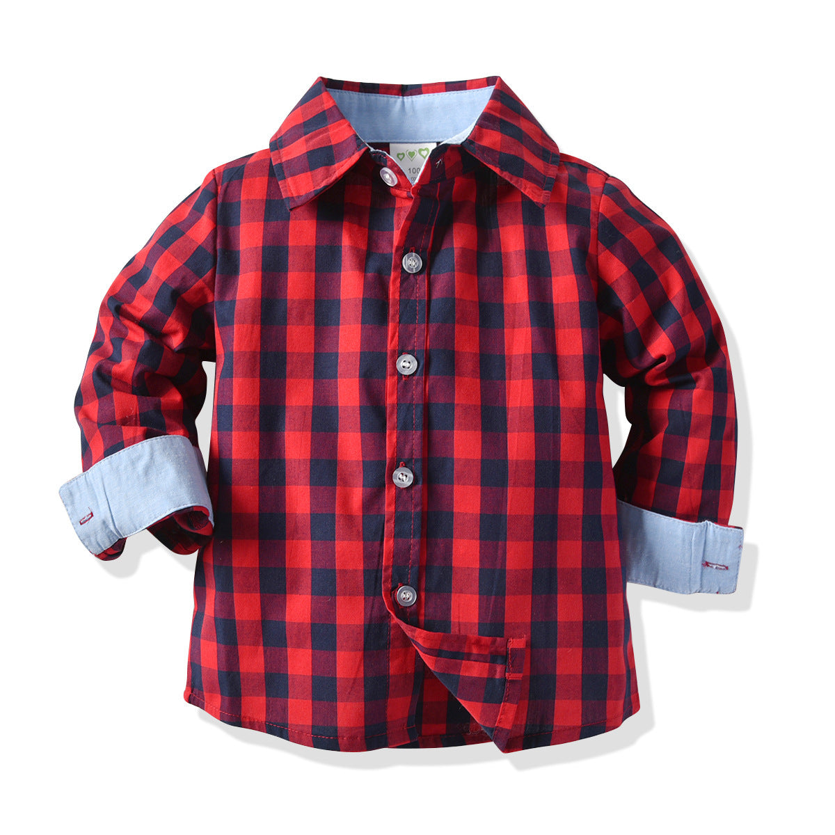 Plaid Baby Boy Christmas Formal New Year 2 Pcs Set