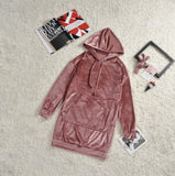 Famiy Matching Fleece Hooded Patch Pocket Parent-child Shirts