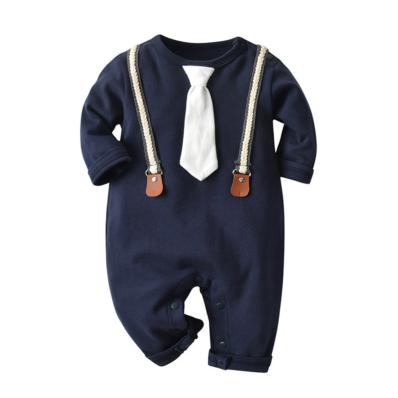 Baby Boy Spring Long Sleeve Long Climb Rompers