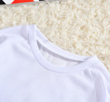 Family Matching Contrasting Color Stitching Top Parent-child Shirts