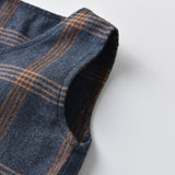 Kid Baby Boy Plaid Long Sleeve British Suit 2 Pcs Sets