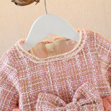 Baby Kid Girl Little Fragrance Plus Velvet Thickening Princess Dress