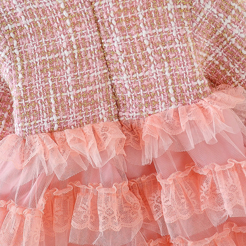 Baby Kid Girl Little Fragrance Plus Velvet Thickening Princess Dress