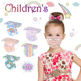 Kid Disposable Rainbow Series Adult Children Spunlaced Non-woven Fabric Masks