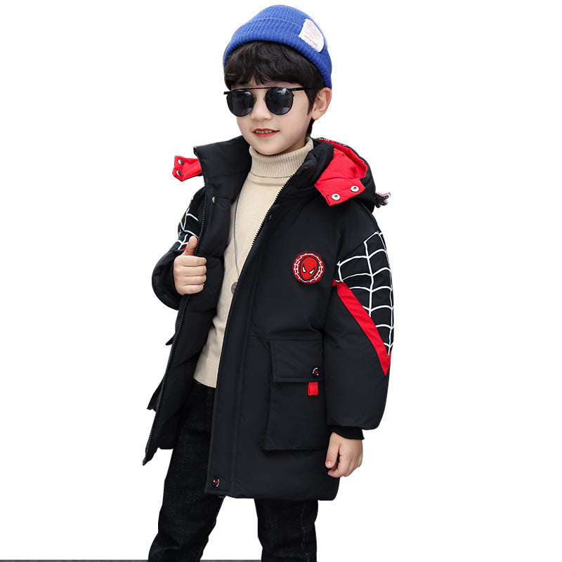Kid Boys Winter Cotton Jacket Thickened Fashion Coat