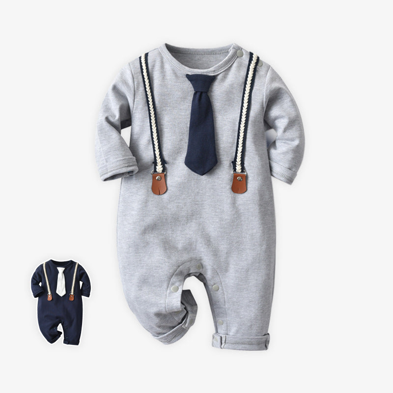 Baby Boy Spring Long Sleeve Long Climb Rompers
