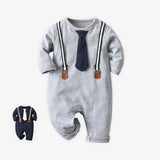 Baby Boy Spring Long Sleeve Long Climb Rompers