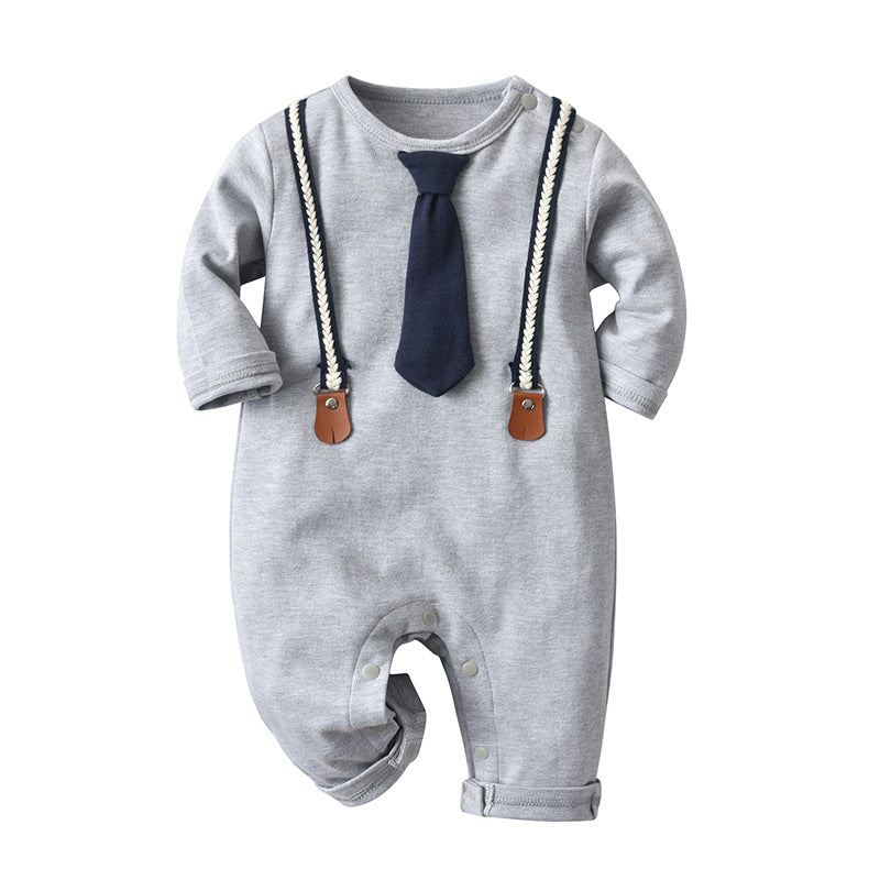 Baby Boy Spring Long Sleeve Long Climb Rompers