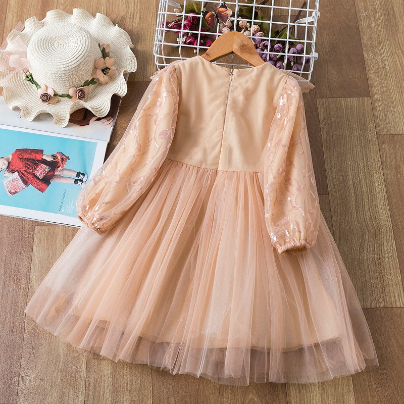 Kid Baby Girl Princess Flower Little Host Piano Show Dress